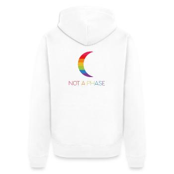 LGBTQ Pride Month - Keine Phase - LGBT - Unisex Premium Bio Zip Hoodie - Weiß - Hinten - Thijin (182cm)