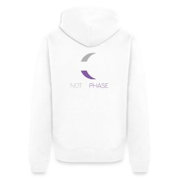 LGBTQ Pride Month - Keine Phase - Asexuell - Unisex Premium Bio Zip Hoodie - Weiß - Hinten - Thijin (182cm)