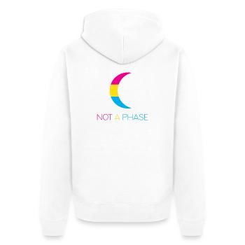 LGBTQ Pride Month - Keine Phase - Pansexuell - Unisex Premium Bio Zip Hoodie - Weiß - Hinten - Thijin (182cm)