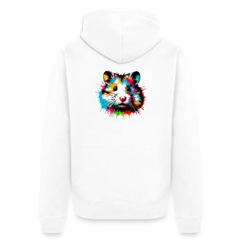 Hamster - Veste à capuche bio Premium Unisexe - blanc - Dos - Thijin (182cm)