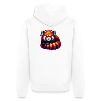 Petit panda - Veste à capuche bio Premium Unisexe - blanc - Dos - Thijin (182cm)