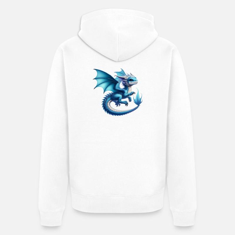 Dragon - Veste à capuche bio Premium Unisexe - blanc