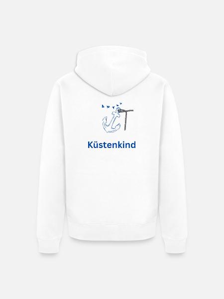 Küstenkind - Unisex Premium Bio Zip Hoodie - Weiß