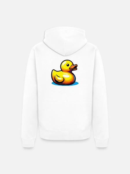 Duckling Duck Duck Duck - Unisex Premium Organic Zip Hoodie - white