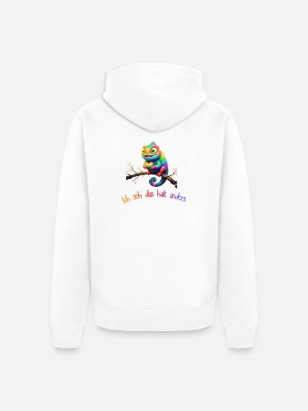I just see it differently! - Unisex Premium Organic Zip Hoodie - white