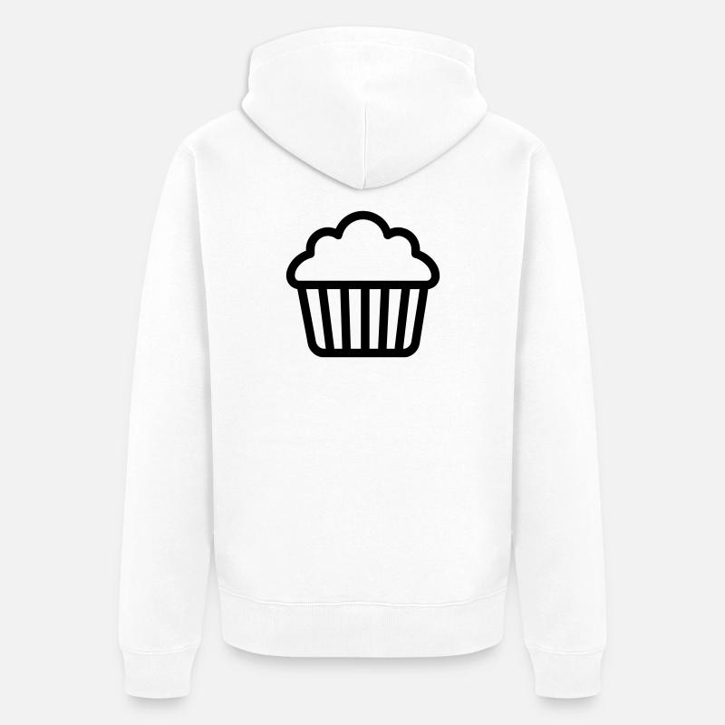 muffin - Veste à capuche bio Premium Unisexe - blanc