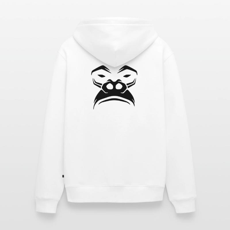 Grumpy Gorilla – Monkeys Silverback Jungle Unisex Premium Organic Zip Hoodie