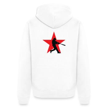 Baseball - Sport - Veste à capuche bio Premium Unisexe - blanc - Dos - Thijin (182cm)