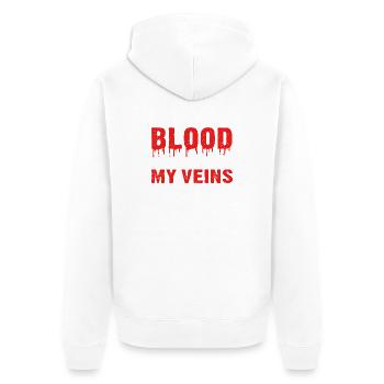 Jew Jewish Judaism Yeshua - Unisex Premium Organic Zip Hoodie - white - Back - Thijin (182cm)