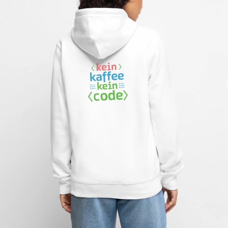 Kein Kaffee Kein Code Programmierer Informatiker Unisex Premium Bio Zip Hoodie
