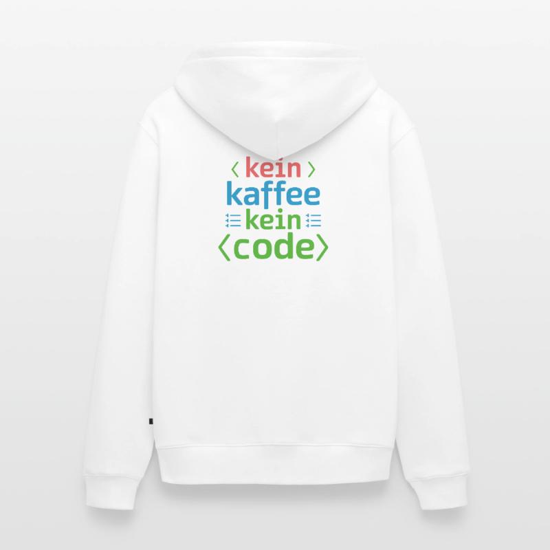 Kein Kaffee Kein Code Programmierer Informatiker Unisex Premium Bio Zip Hoodie