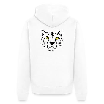 guépard - Veste à capuche bio Premium Unisexe - blanc - Dos - Thijin (182cm)