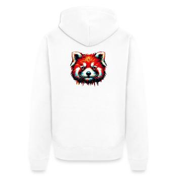 Petit panda - Veste à capuche bio Premium Unisexe - blanc - Dos - Thijin (182cm)