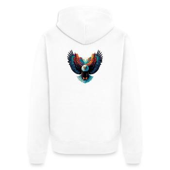 Aigle - Veste à capuche bio Premium Unisexe - blanc - Dos - Thijin (182cm)