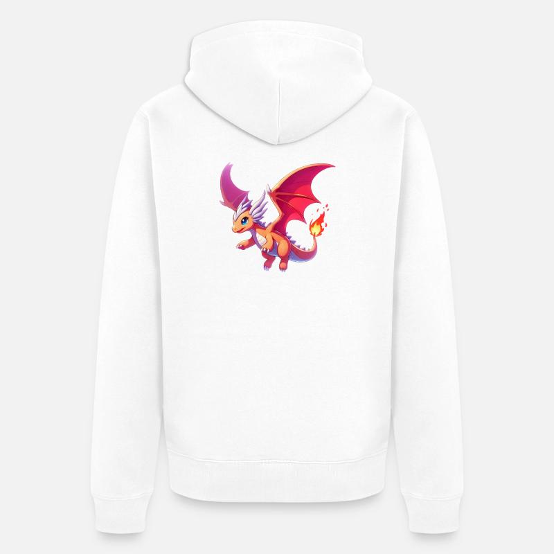 Dragon - Veste à capuche bio Premium Unisexe - blanc