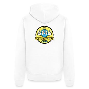 Mouvement pour la paix - Veste à capuche bio Premium Unisexe - blanc - Dos - Thijin (182cm)