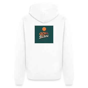90 - Veste à capuche bio Premium Unisexe - blanc - Dos - Thijin (182cm)