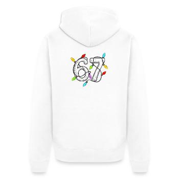 67 Lumières de Fée - Veste à capuche bio Premium Unisexe - blanc - Dos - Thijin (182cm)
