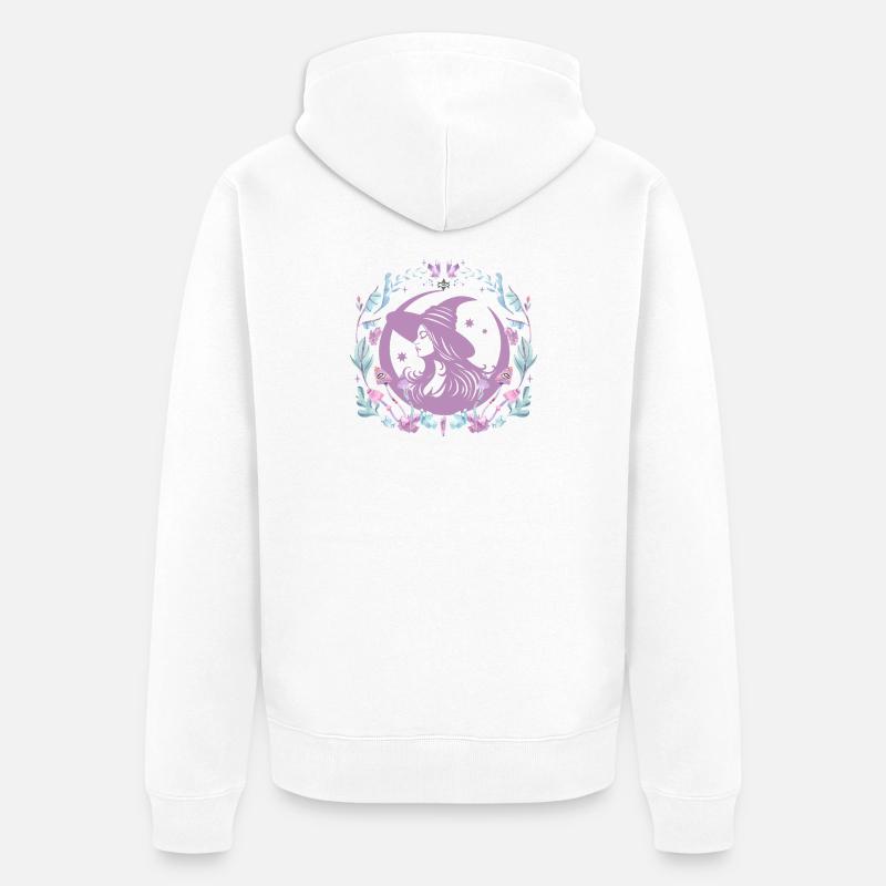 Hueterin_des_Waldes - Veste à capuche bio Premium Unisexe - blanc