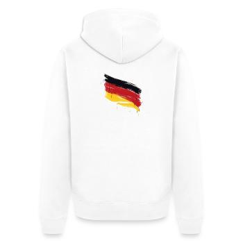 Allemagne - Drapeau - Drapeau - Allemagne - Football - Veste à capuche bio Premium Unisexe - blanc - Dos - Thijin (182cm)