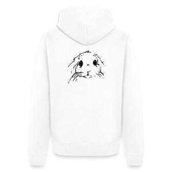 Lapin - Veste à capuche bio Premium Unisexe - blanc - Dos - Thijin (182cm)