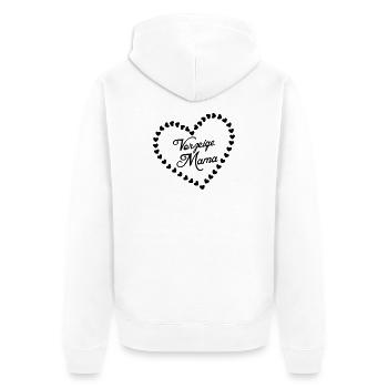 Vorzeigemama Mutter Muttertag Liebe Geschenk - Unisex Premium Bio Zip Hoodie - Weiß - Hinten - Thijin (182cm)