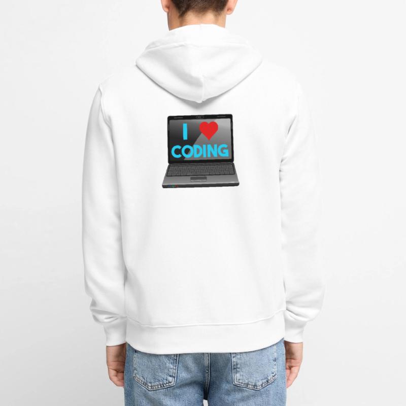 Programmieren, Programmierer, Informatiker Unisex Premium Bio Zip Hoodie