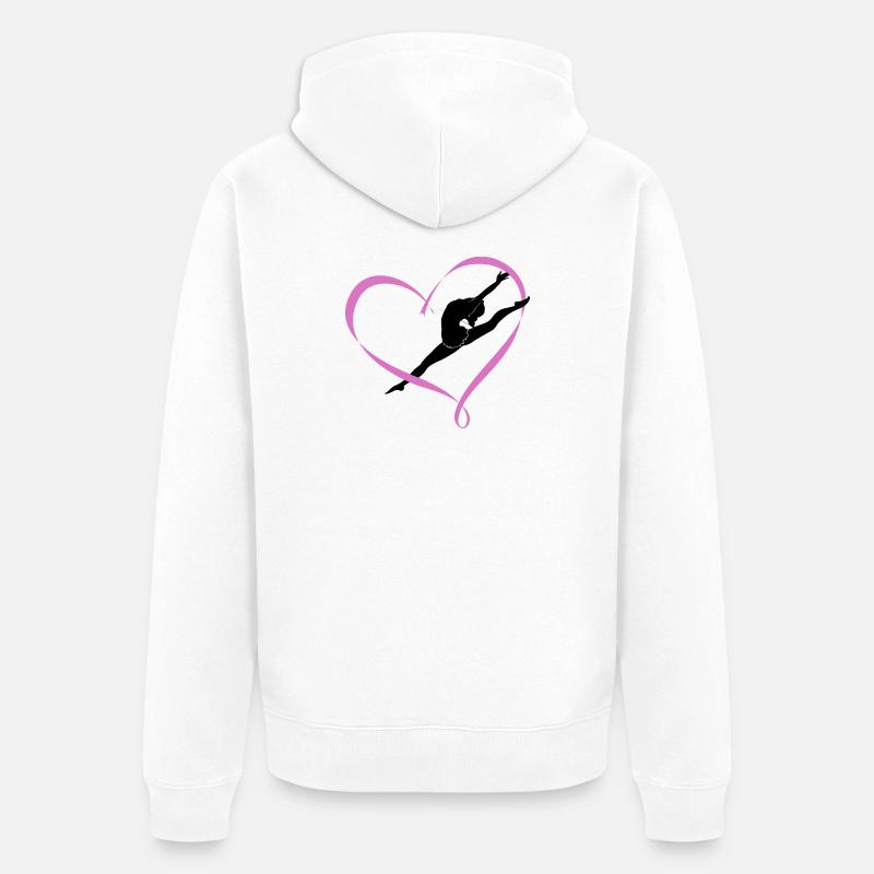 Danser - Veste à capuche bio Premium Unisexe - blanc