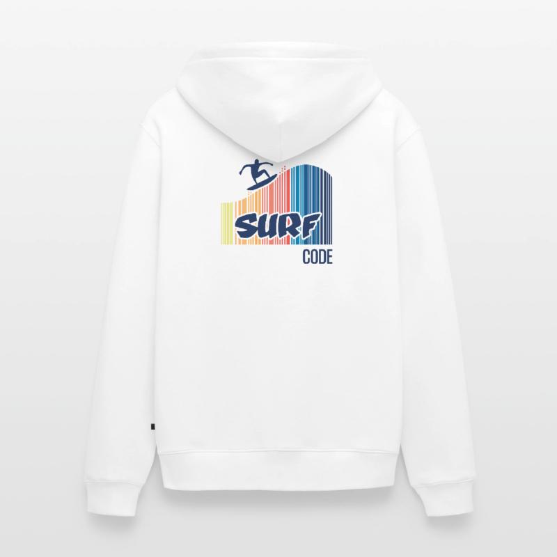 Surf Code Veste à capuche bio Premium Unisexe