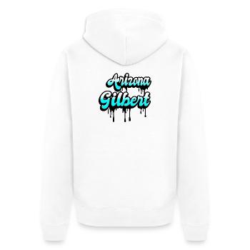Motif Gilbert Arizona - Veste à capuche bio Premium Unisexe - blanc - Dos - Thijin (182cm)