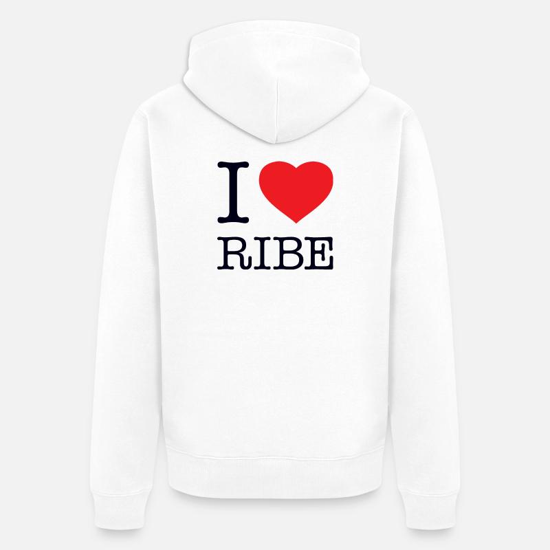 J’ADORE RIBE - Veste à capuche bio Premium Unisexe - blanc