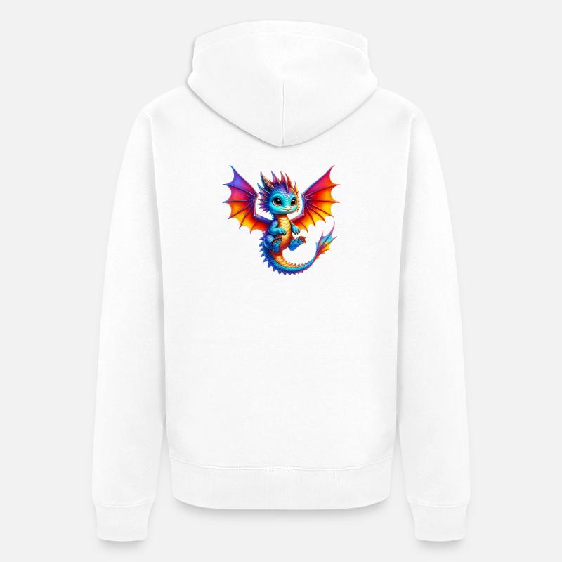Dragon - Veste à capuche bio Premium Unisexe - blanc