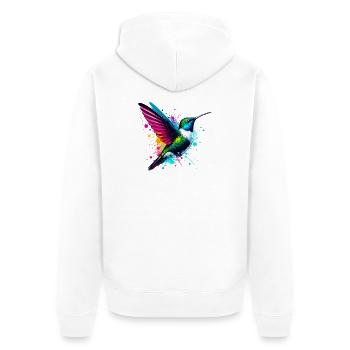 Colibri - Veste à capuche bio Premium Unisexe - blanc - Dos - Thijin (182cm)