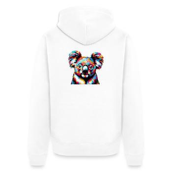 Koala - Veste à capuche bio Premium Unisexe - blanc - Dos - Thijin (182cm)