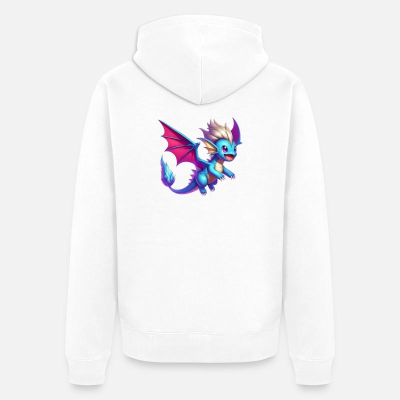 Dragon - Veste à capuche bio Premium Unisexe - blanc