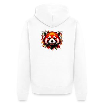 Petit panda - Veste à capuche bio Premium Unisexe - blanc - Dos - Thijin (182cm)