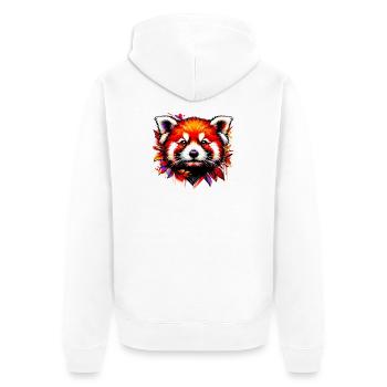 Petit panda - Veste à capuche bio Premium Unisexe - blanc - Dos - Thijin (182cm)