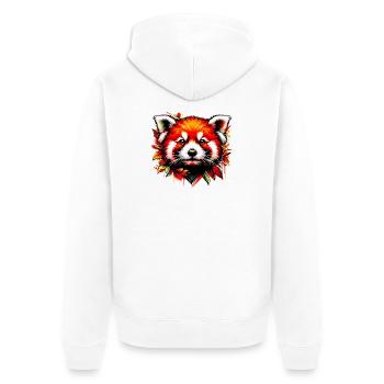 Petit panda - Veste à capuche bio Premium Unisexe - blanc - Dos - Thijin (182cm)