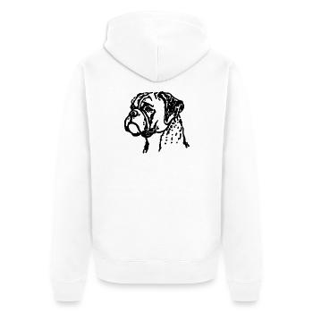 caleçon - Veste à capuche bio Premium Unisexe - blanc - Dos - Thijin (182cm)