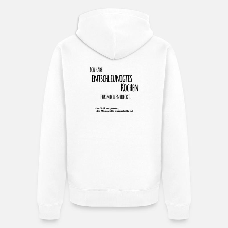 Cuisson décélérée - Veste à capuche bio Premium Unisexe - blanc