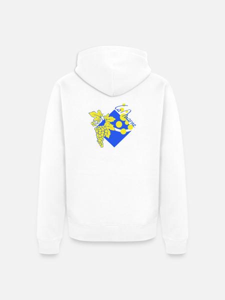 Logo revisited the Marne - Unisex Premium Organic Zip Hoodie - white