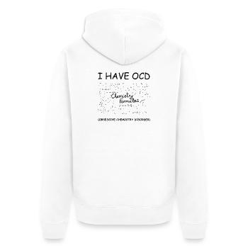Wissenschaftlerin in der Chemielehrerin - Unisex Premium Bio Zip Hoodie - Weiß - Hinten - Thijin (182cm)