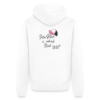 Bonne Année - Veste à capuche bio Premium Unisexe - blanc - Dos - Thijin (182cm)