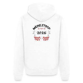 Girls' Trip 2026 Girls' Trip Girls' Tour Girls' Trip - Unisex Premium Organic Zip Hoodie - white - Back - Thijin (182cm)