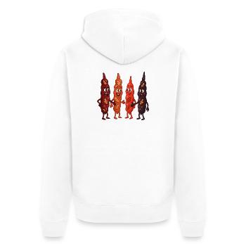 Churchkhela - Veste à capuche bio Premium Unisexe - blanc - Dos - Thijin (182cm)