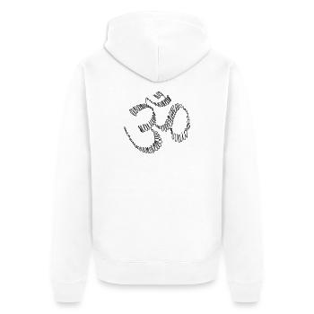 Méditation et Yoga : Om - Veste à capuche bio Premium Unisexe - blanc - Dos - Thijin (182cm)