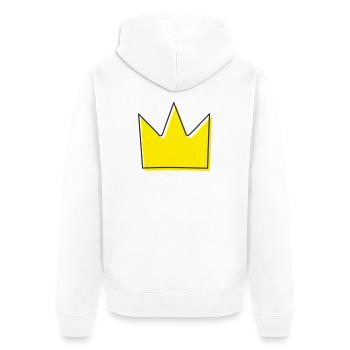 Illustration de la couronne - Veste à capuche bio Premium Unisexe - blanc - Dos - Thijin (182cm)