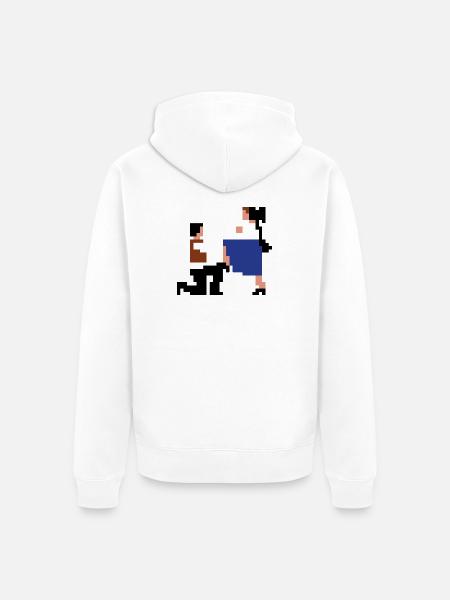 Šij, luby šewco šij... - Unisex Premium Bio Zip Hoodie - Weiß
