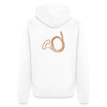 Cor français Sketch - Veste à capuche bio Premium Unisexe - blanc - Dos - Thijin (182cm)