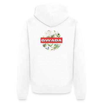 Gwada T-Shirt Geschenk-Humor - Unisex Premium Bio Zip Hoodie - Weiß - Hinten - Thijin (182cm)